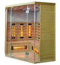 Инфракрасная сауна SaunaMagic Glass RCS Corner Medium (угловая кабина) для 4 человек
