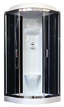 Душевая кабина Royal Bath 100HK6-BT-CH (черное/прозрачное) 100x100x217 с тропическим душем