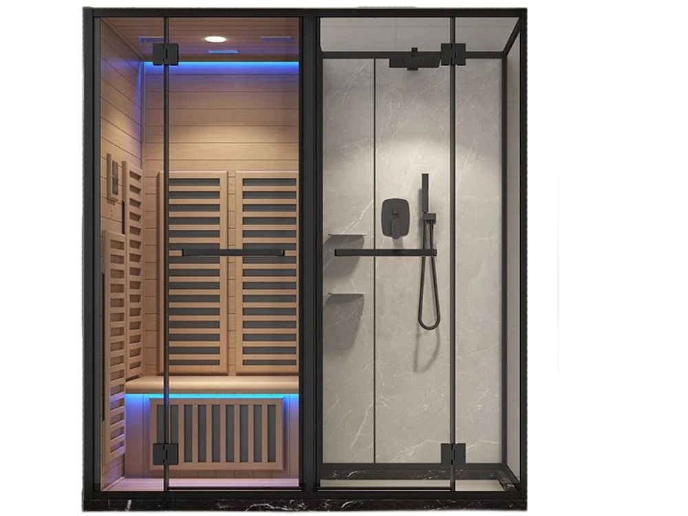 Сауна инфракрасная с душевой кабиной Broil Lux 2010 в ванную комнату