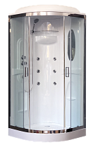 Душевая кабина Royal Bath 90HK2-T-CH (прозрачное) 90x90x217 + пульт с электрикой