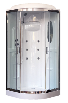 Душевая кабина Royal Bath 90HK2-T-CH (прозрачное) 90x90x217 + пульт