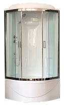 Душевая кабина Royal Bath 90BK1-T-CH (прозрачное) 90x90x217 с прозрачным стеклом